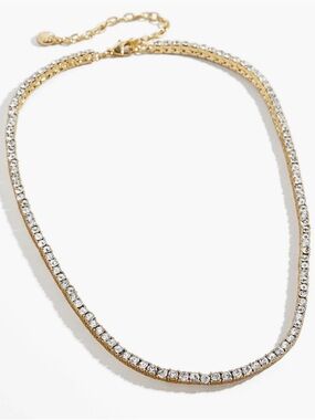 Baublebar Bennett Gold Crystal Tennis Necklace